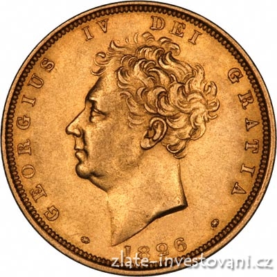 Zlatá mince britský Sovereign-George IV. 1830