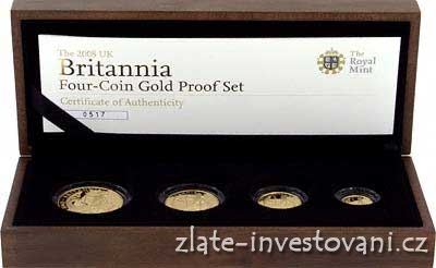 Investiční set Britannia 2008-4 mince proof