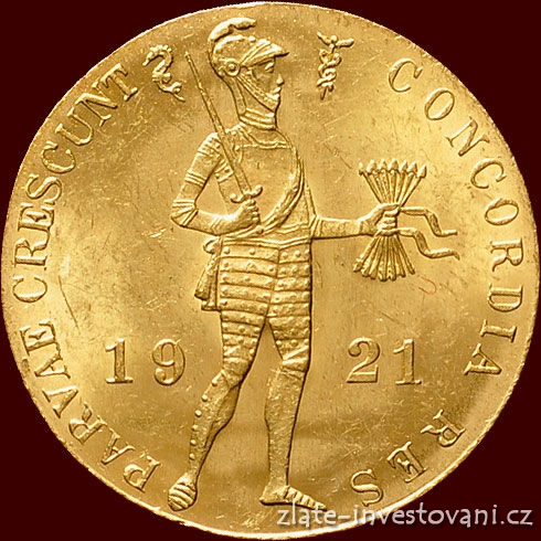 Zlatý nizozemský Dukát 1921