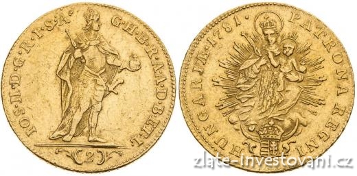Zlatý 2 dukát Josef II.-1781