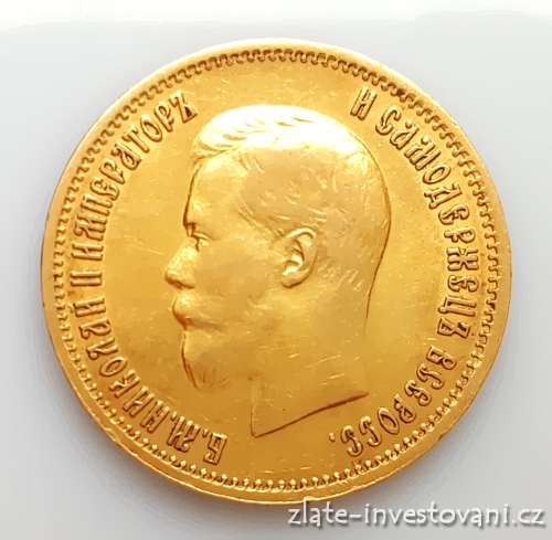Zlatá mince ruský 10 rubl-Mikuláš II. -1899 AG