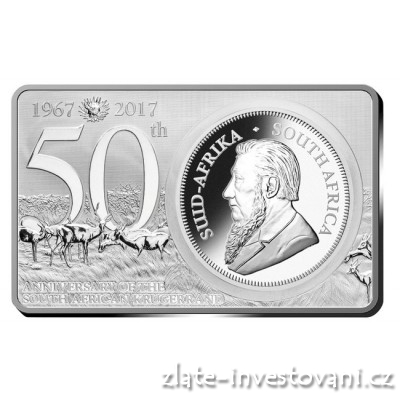 Stříbrný set Krugerrand 2017-50.výročí stříbrné mince Kruger rand