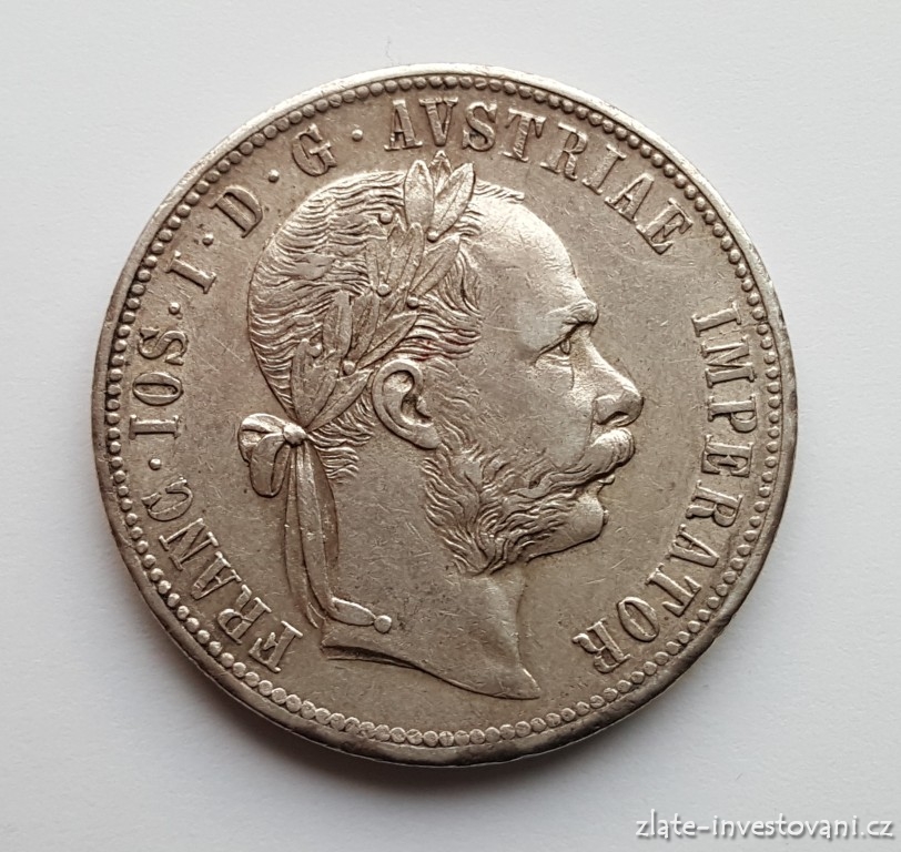Stříbrný 1 zlatník Františka Josefa I. 1879