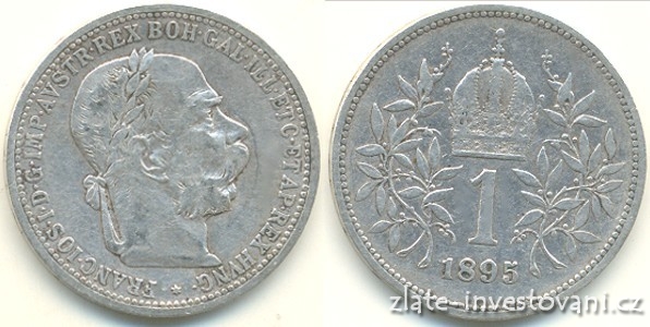 Stříbrná koruna Františka Josefa I. 1895