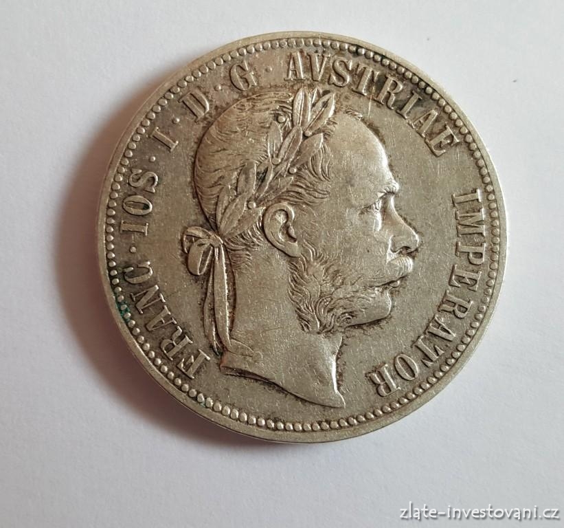 Stříbrný 1 zlatník Františka Josefa I. 1886