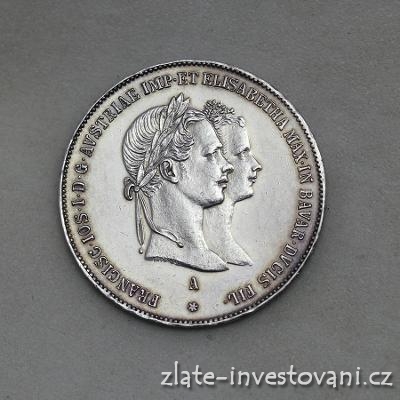 Stříbrný zásnubní zlatník Františka Josefa I. 1854