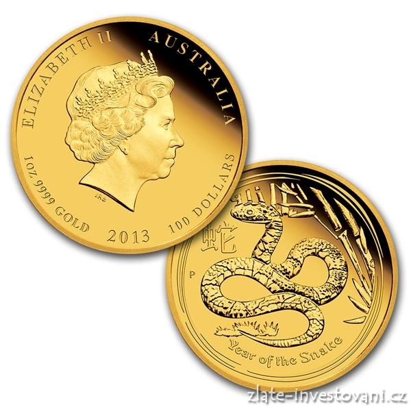 Set tří mincí lunárního kalendáře rok hada 2013-proof
