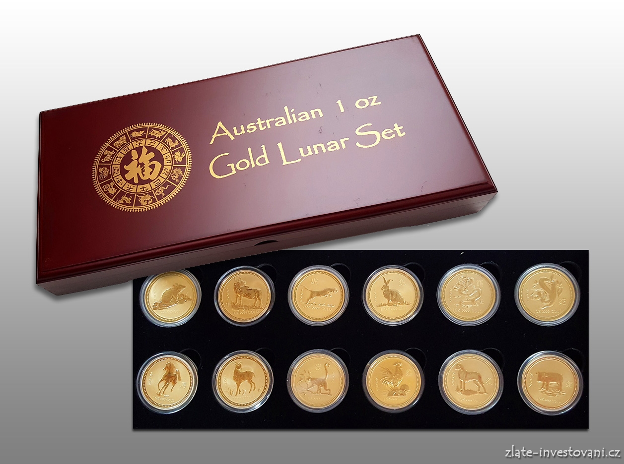 Investiční zlatý set lunárné série I.-1 Oz Austrálie
