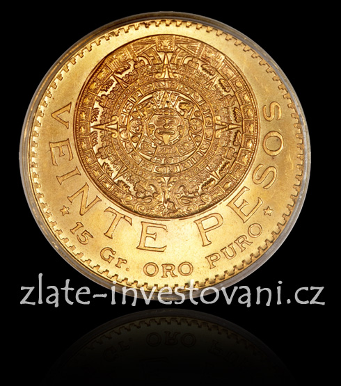 Zlatá mince Azteca-20 pesos