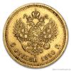 Zlatý ruský 5 rubl-Alexandr III.