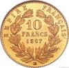 Zlatý 10 frank Napoleon III. 1861-1868