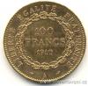 Zlatý 100 frank Anděl 1910