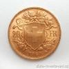 Zlatý švýcarský 20 frank Vrenelli 1949