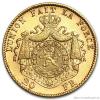 Zlatý belgický 20 frank Leopold II. 1875