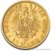 Zlatá německá 20 marka-Wilhelm I. zadní strana