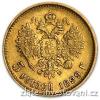 Zlatý ruský 5 rubl-1895-1911-rub