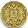 Zlatá 20 korona František Josef I. 1893