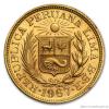 Zlatá mince Una libra-Peru 1901-rub