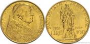 Zlatá mince 100 lira 1933-1934 Vatikán