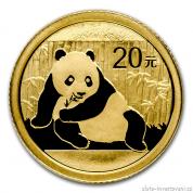 Investiční zlatá mince čínská Panda 2015