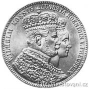 Stříbrný korunovační tolar Wilhelm I.-1861