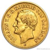 Zlatá mince 20 marka-král Johann