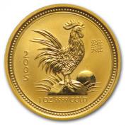 Investiční zlatá mince rok Kohouta 2005-lunární série 1