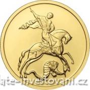 Investiční zlatá mince ruský 50 rubl 2010-Sv. Jiří