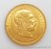 Zlatá mince Dvacetikoruna Františka Josefa I. rakouská ražba 1893