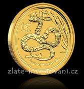 Investiční zlatá mince rok hada 2013
