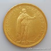 Zlatá mince 20 korona 1905 KB Mint