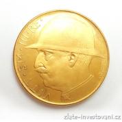Zlatá mince 100 lira Vittorio Emanuele III.- 1922 - varianta 20 liry