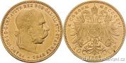 Zlatá mince  Desetikoruna Františka Josefa I.- rakouská ražba 1906