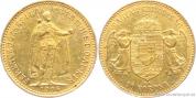 Zlatá mince  Desetikoruna Františka Josefa I.- uherská ražba 1906 KB