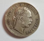 Stříbrný 1 zlatník Františka Josefa I. 1877