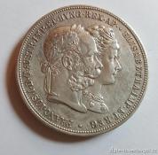 Stříbrný 2 zlatník Františka Josefa I. 1879-pamětní