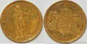 Zlatá mince  Desetikoruna Františka Josefa I.- uherská ražba 1898 KB