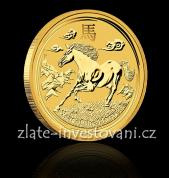 Investiční zlatá mince rok koně 2014-lunární série č.2