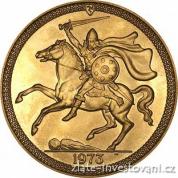 Investiční zlatá mince půl Sovereign Manx-Viking