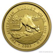 Investiční zlatá mince australský nugget-2003