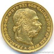 Zlatá mince Dvacetikoruna Františka Josefa I. rakouská ražba 1892-stav 0/0  RL