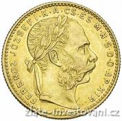 Zlatá mince Osmizlatník Františka Josefa I.-uherská ražba 1889