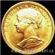 Zlatá mince Dvacet peso-Chile