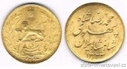 Zlatá mince Reza Pahlavi-Persie 1944